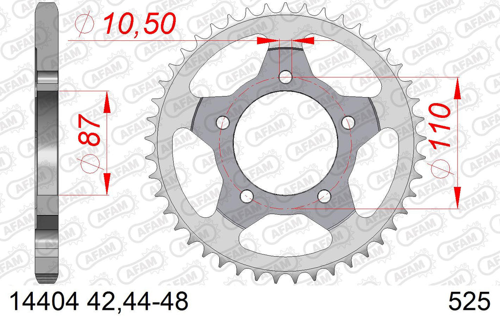 Zestaw napędowy UNIBEAR + AFAM do Suzuki SV 650 S 1999 - 2007 łańcuch i zębatki – zdjęcie 4