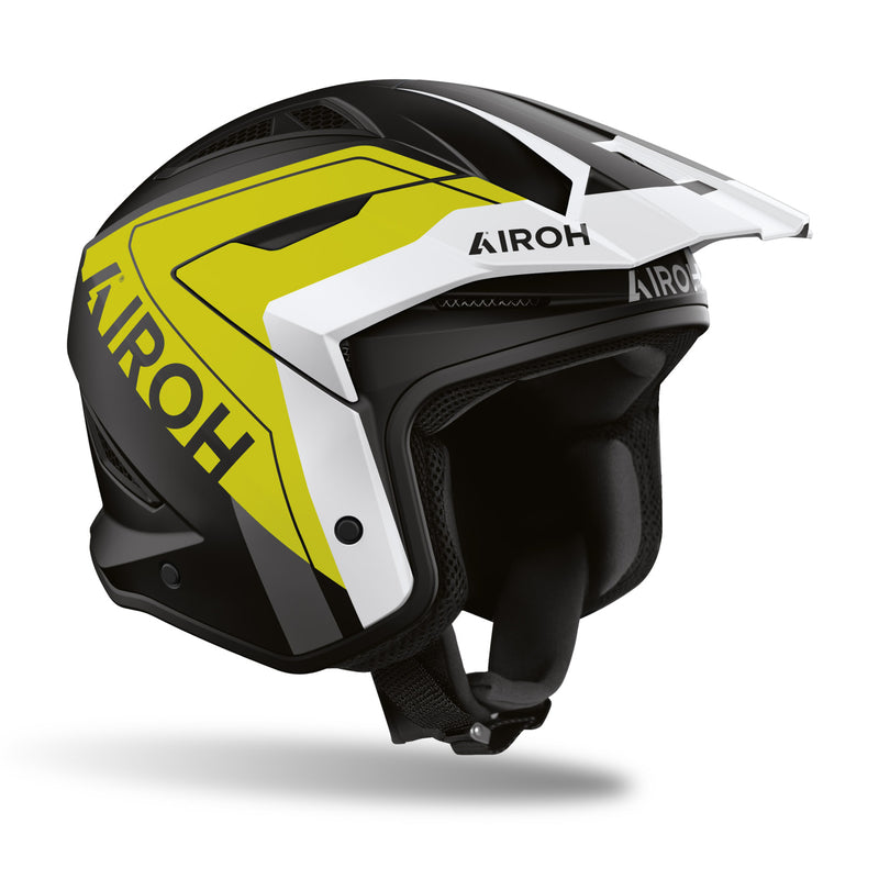 KASK MOTOCYKLOWY AIROH TRR 2 HUNT YELLOW MATT