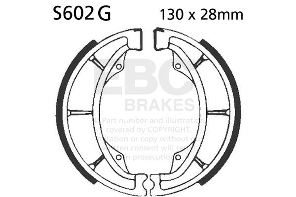 EBC Brakes Szczęki hamulcowe nacinane EBC S602G (1 kpl.)
