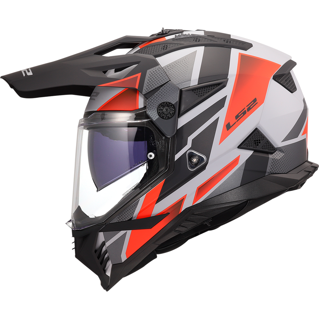 KASK LS2 MX702 PIONEER II BLOCK GREY RED