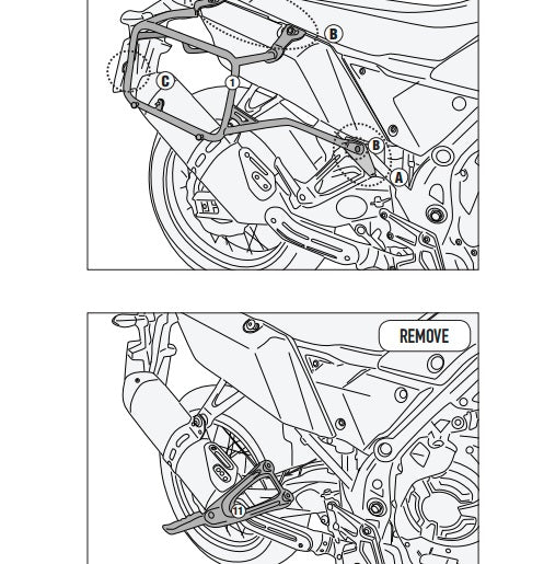 KAPPA STELAŻ KUFRÓW BOCZNYCH MONOKEY CAM SIDE YAMAHA Tenere 700 /WORLD RAID '19-'24 - POD KUFRY KFR K'FORCE ORAZ KVG K'VOYAGER ALU – zdjęcie 2