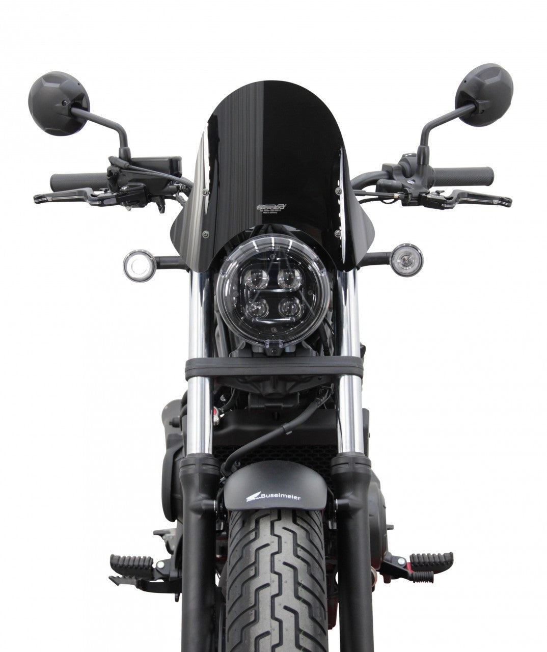 Szyba motocyklowa MRA HONDA CMX 500 REBEL 2020-, forma NSP, czarna