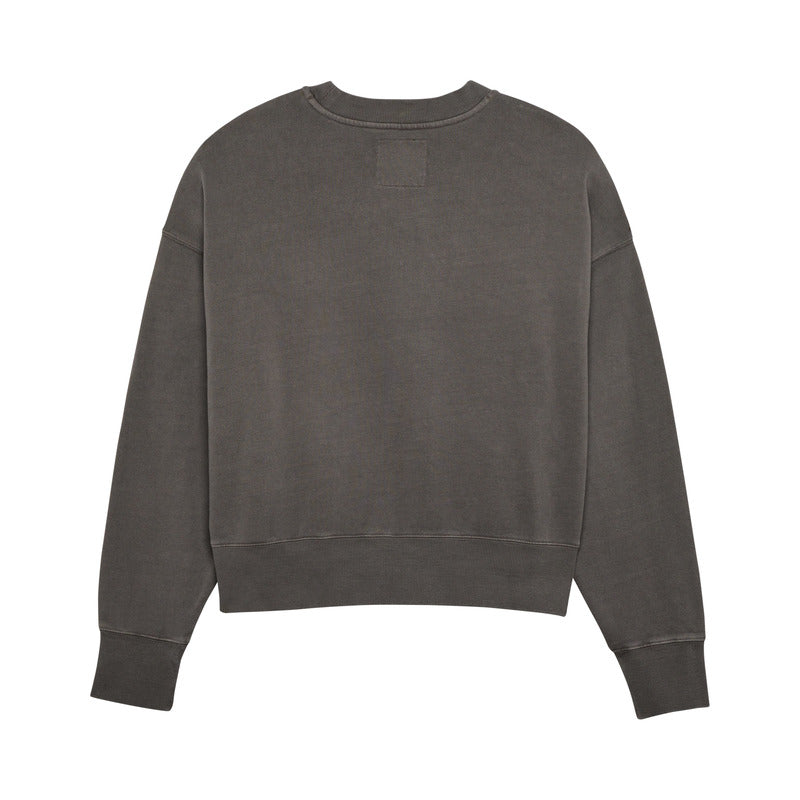 BLUZA DAMSKA FOX WORDMARK OVERSIZED FLEECE CREW PEWTER