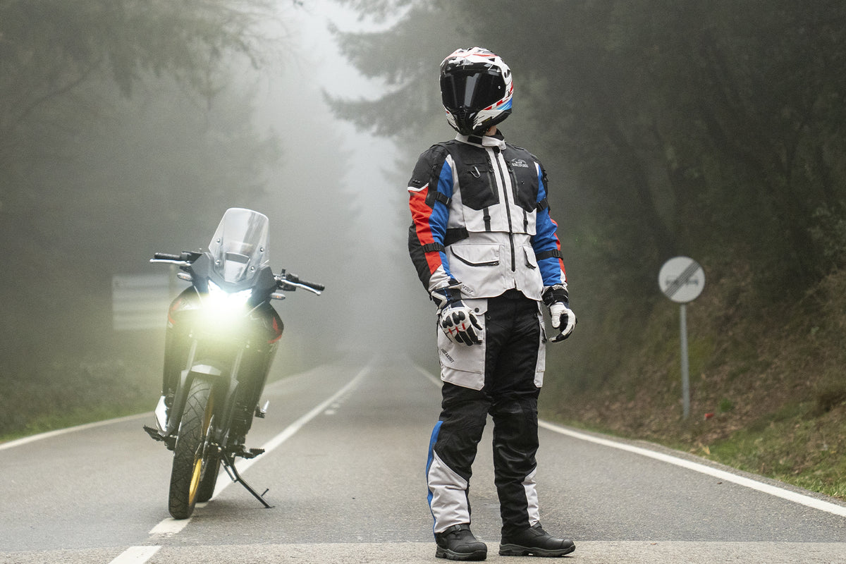 KURTKA LS2 BREAKOUT MAN SAND BLUE GREY