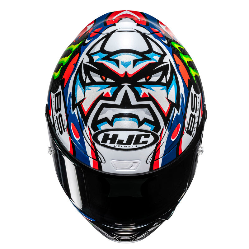 KASK MOTOCYKLOWY HJC RPHA1 V2 CARBON QUARTARARA LE MANS 3 REPLICA BLACK BLUE