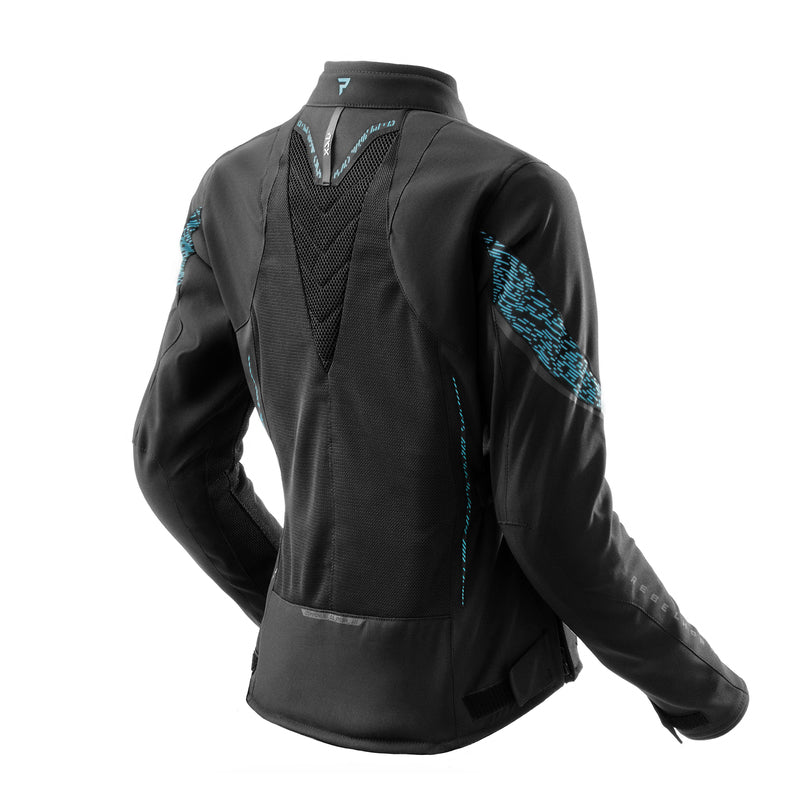 KURTKA MOTOCYKLOWA TEKSTYLNA DAMSKA REBELHORN JAX BLACK BLUE WXS