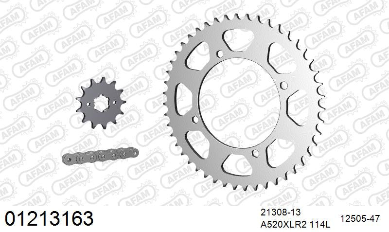 Zestaw napędowy AFAM do YAMAHA XV 125 Virago