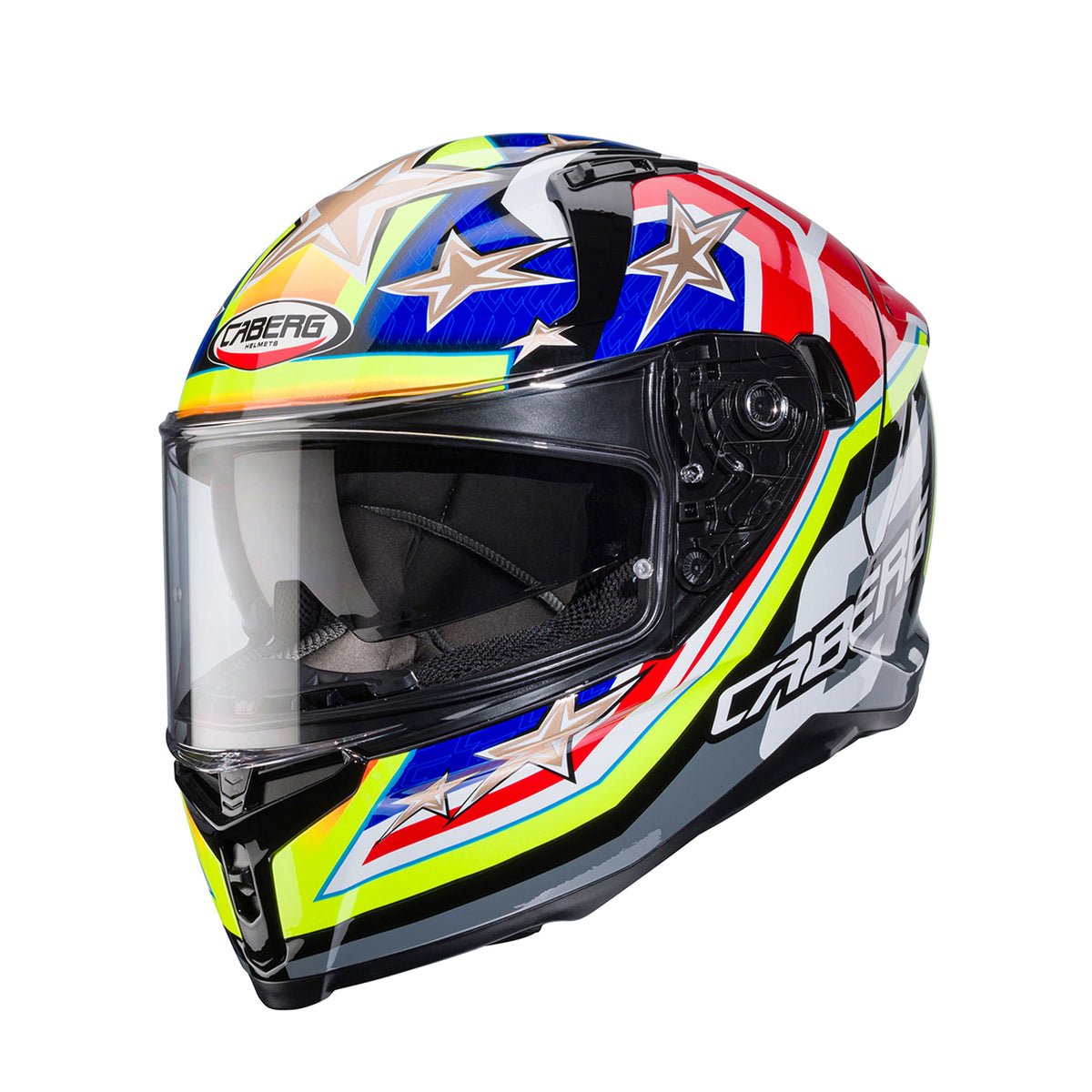 CABERG PROMOCJA KASK INTEGRALNY AVALON X TRUCK KOLOR CZARNY/ŻÓŁTY FLUO/CZERWONY FLUO/NIEBIESKI – zdjęcie 4