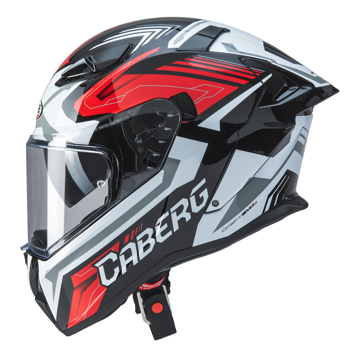 CABERG KASK INTEGRALNY Z BLENDĄ MODEL DRIFT EVO II JARAMA KOLOR CZARNY/CZERWONY/BIAŁY (PINLOCK W ZESTAWIE) – zdjęcie 2