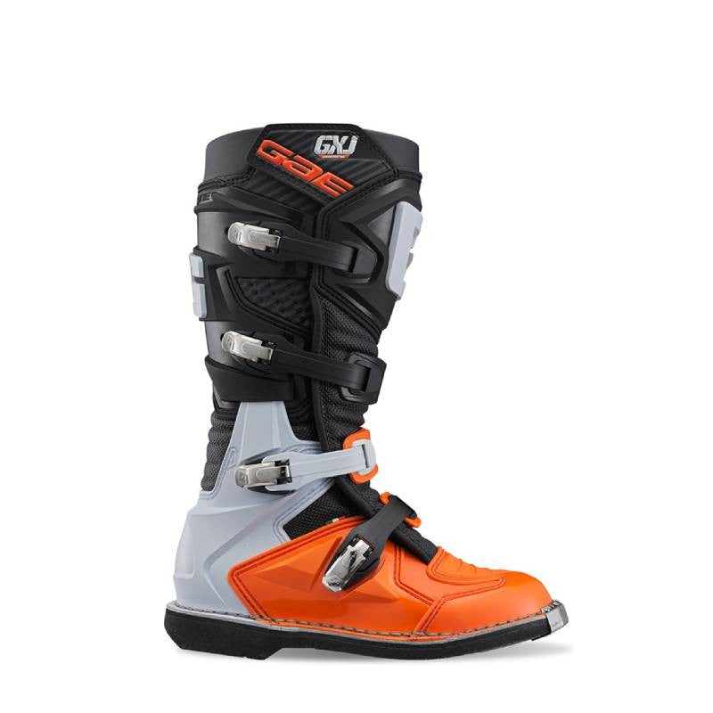 Buty motocyklowe dziecięce junior GAERNE GX-J MX OFFROAD czarne/ pomarańczowe