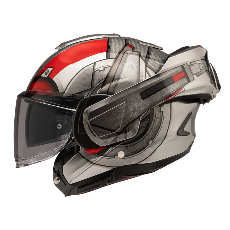 KASK MOTOCYKLOWY HJC F100 ANT-MAN MARVEL SILVER RED