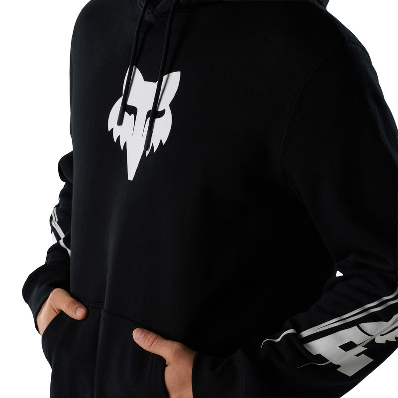 BLUZA Z KAPTUREM FOX APEX FLEECE PO BLACK