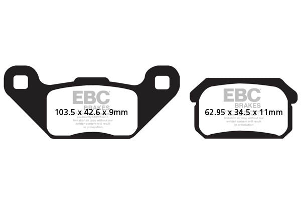 EBC Brakes Klocki hamulcowe EBC FA431R (kpl. na 1 tarcze)