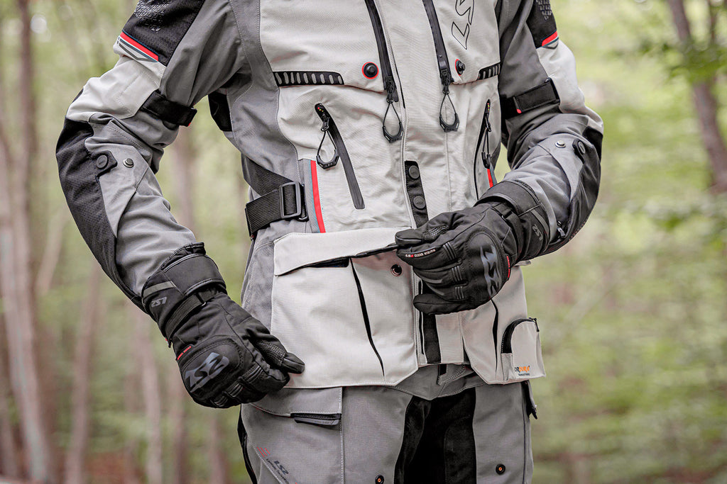 KURTKA LS2 APOLLO MAN GREY BLACK RED