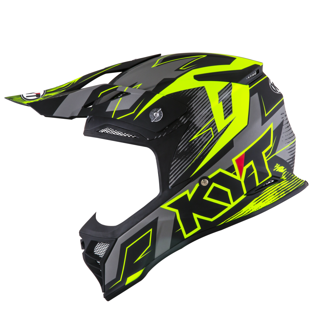 Kask Motocyklowy KYT SKYHAWK DIGGER matowy czarny/żółty – zdjęcie 4