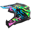 KASK LS2 MX708 FAST II GROTESK BLUE PINK GREEN