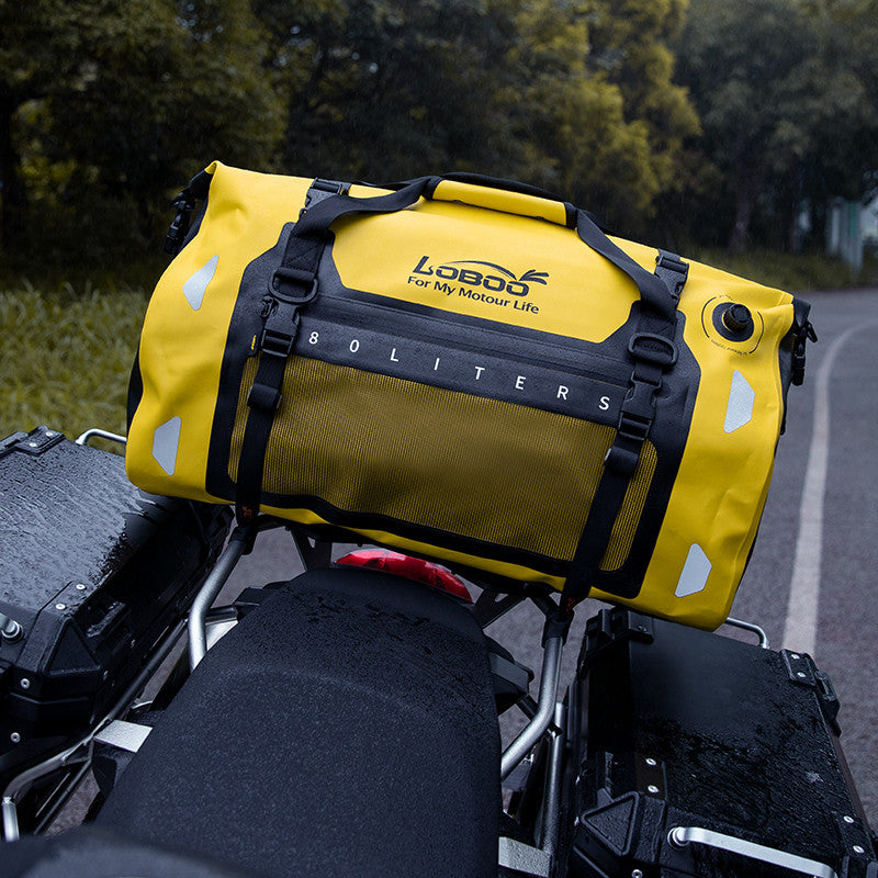 LOBOO Torba motocyklowa TPU czarna 50L