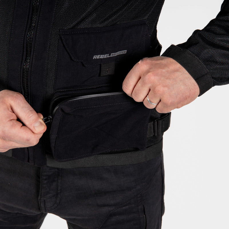 KURTKA MOTOCYKLOWA TEKSTYLNA REBELHORN BRUTALE BLACK