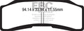 EBC Brakes Klocki hamulcowe EBC GPFAX646HH torowe/profesjonalne (kpl. na 1 tarcze)