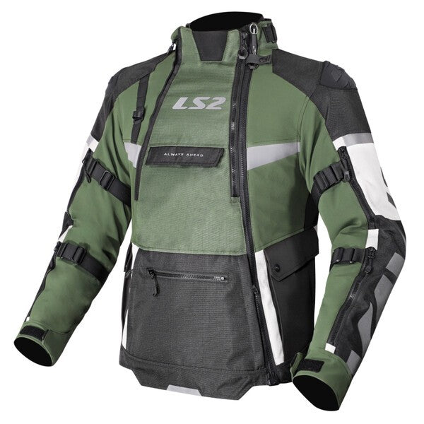 KURTKA LS2 X-MASTER MAN BLACK GREEN GREY