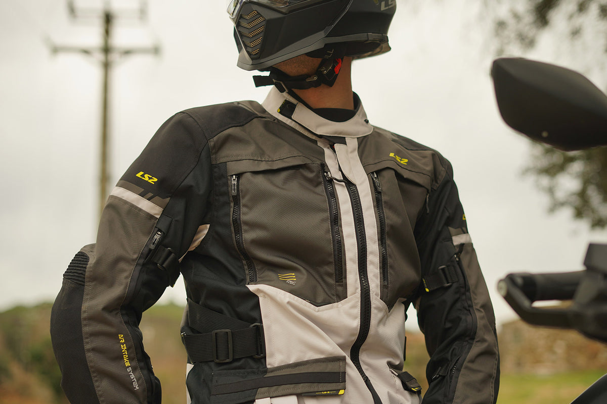 KURTKA LS2 NORWAY MAN BLACK GREY YELL.