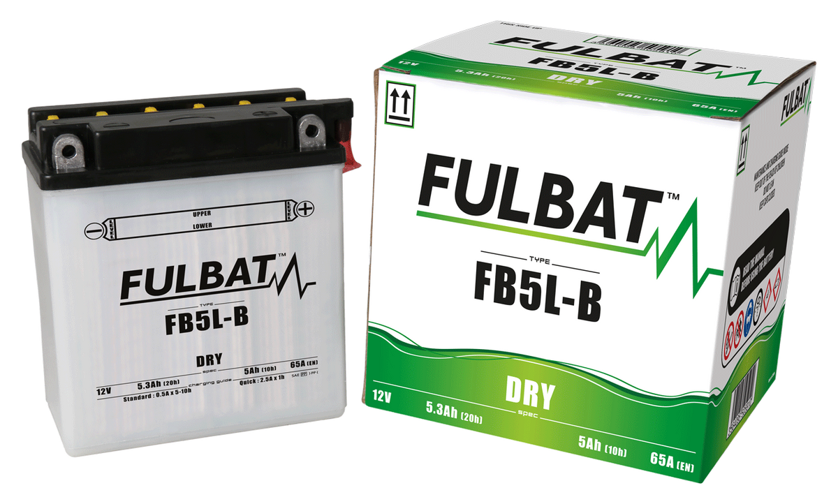 Akumulator FULBAT FUL DRY - FB5L-B / YB5L-B (suchy, obsługowy, kwas w zestawie)