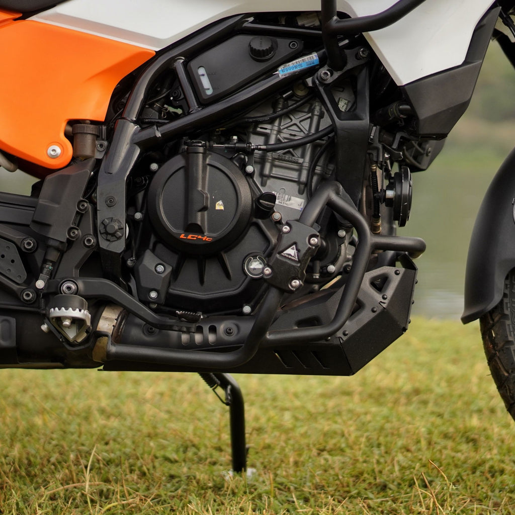 ROXAR TECH Gmole ochronne / Crashbary do KTM 390 ADVENTURE 2025-26 BLACK MAT czarny mat - komplet na BAK + SILNIK – zdjęcie 6