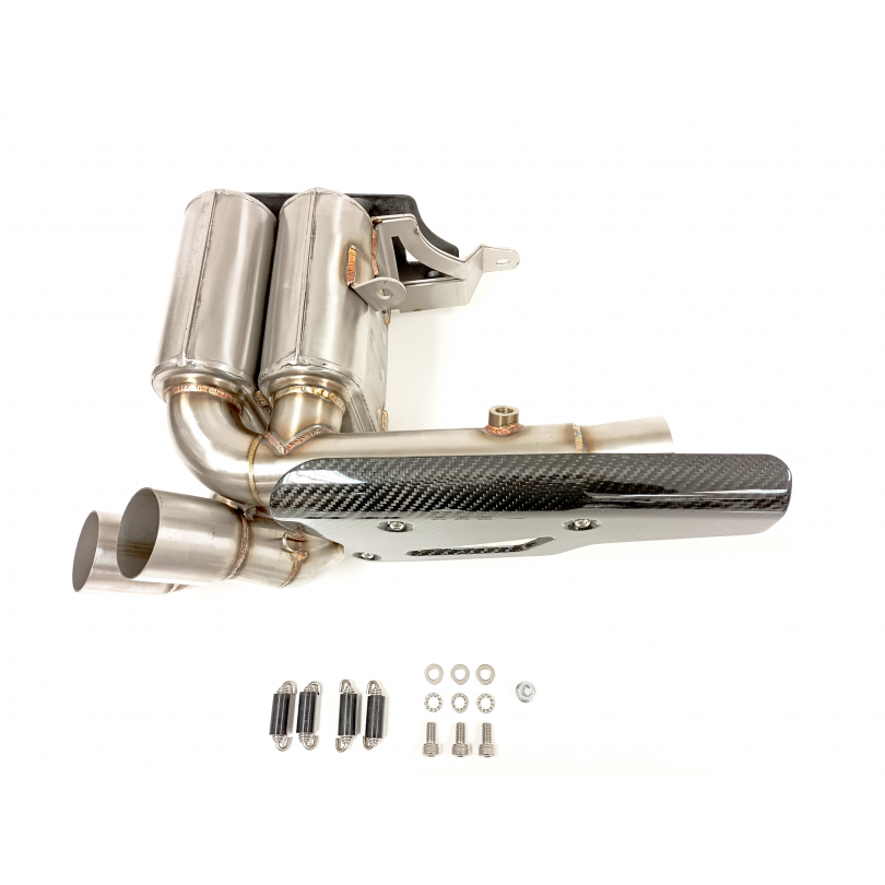 Tłumik IXIL TRIUMPH ROCKET 3 20-22 (Y101) typ 2RC (waga: 800 x2g, długość: 230 mm., materiał: Inox AISI304, kolor: Bright resin)