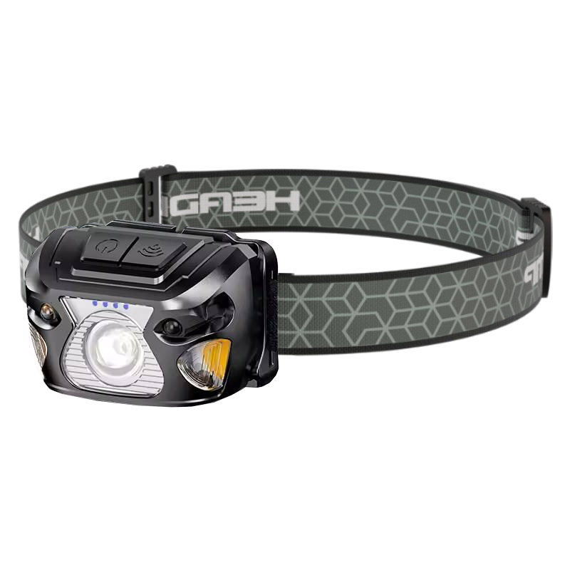 ROXAR TECH Latarka, lampka czołowa LED, USB-C, czujnik ruchu, czołówka, turystyczna 300 Lumenów ROXAR