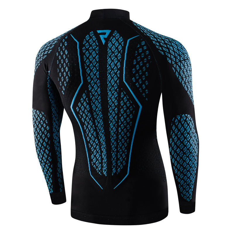KOSZULKA TERMOAKTYWNA Z DŁUGIM RĘKAWEM REBELHORN THERM 2 BLACK BLUE
