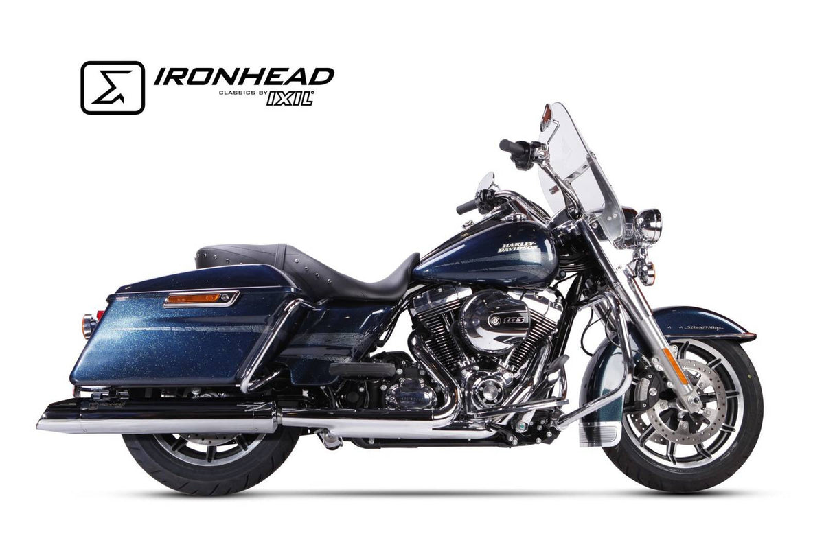 Tłumik IXIL H-D TOURING ROAD KING 2006-2016, typ HC2-1C (waga 4000 Gr., długość 670 mm., materiał Inox AISI304, kolor Bright chr