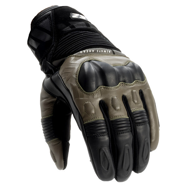 RĘKAWICE LS2 OCTANE WP LEATHER MAN BLACK BROWN