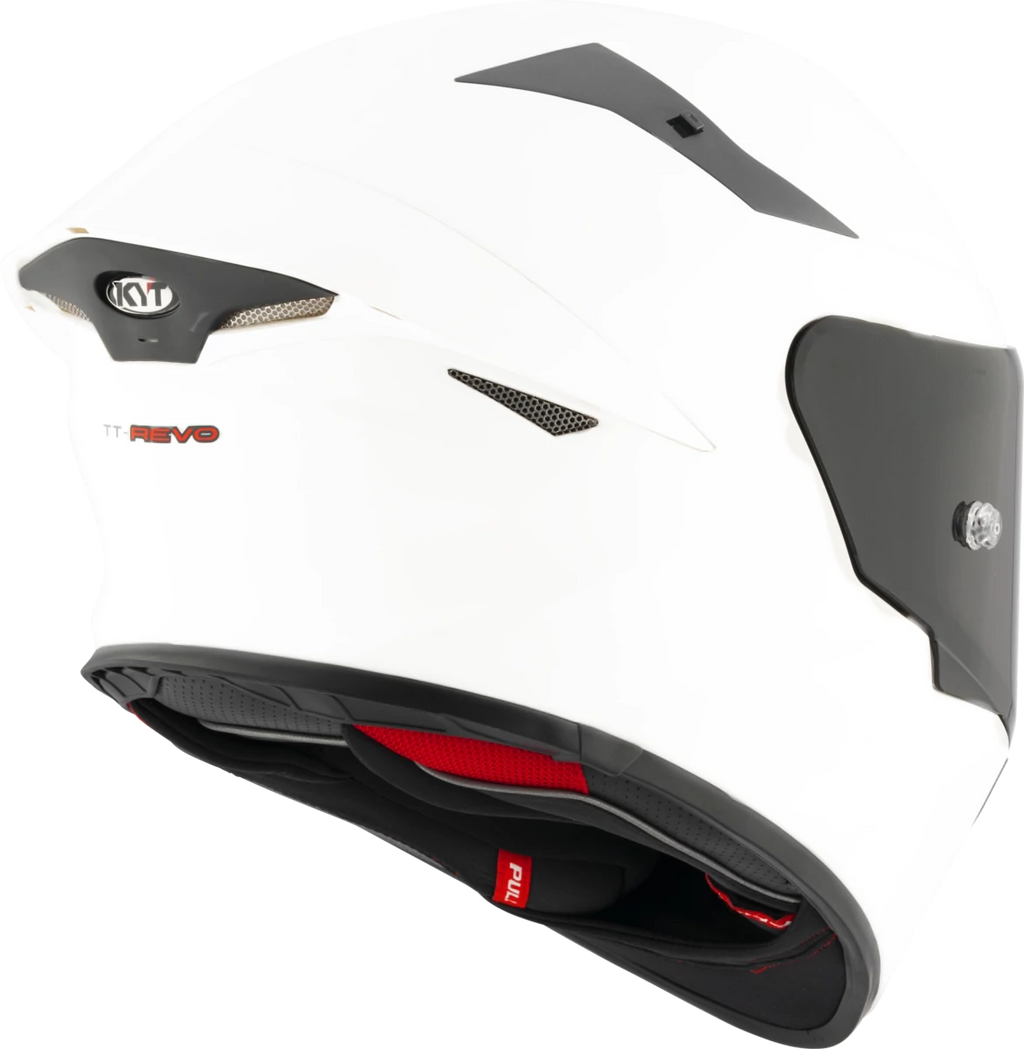 Kask motocyklowy KYT TT-REVO PLAIN Biały