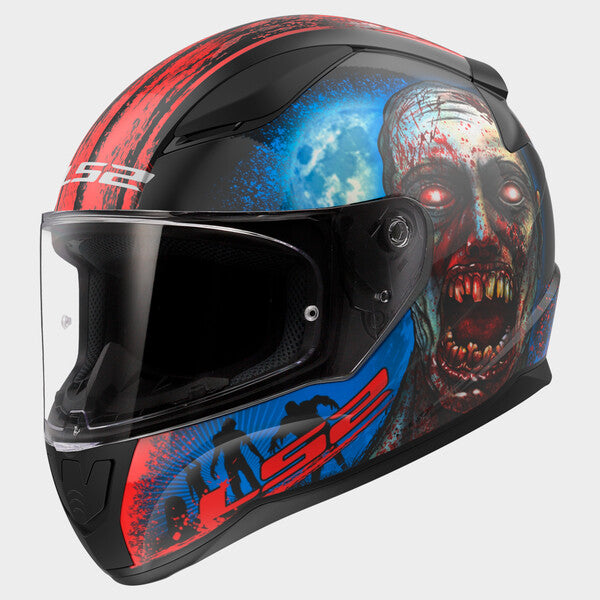 KASK LS2 FF353 RAPID II ZOMBIE BLACK RED-06