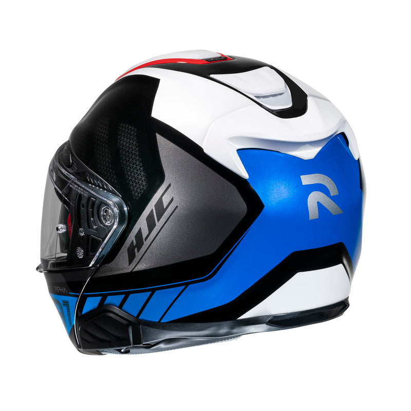 KASK MOTOCYKLOWY HJC RPHA91 RAFINO WHITE BLUE RED