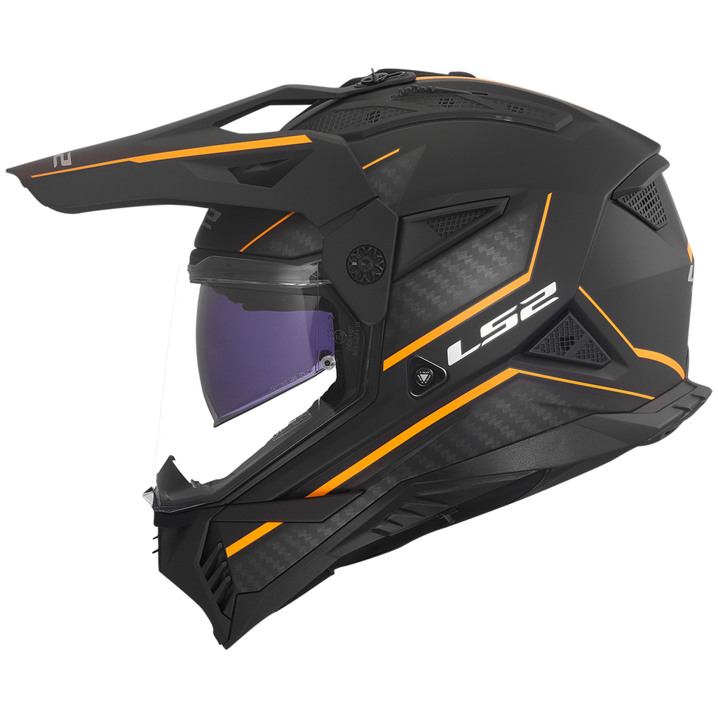 KASK LS2 MX702 PIONEER II ATRON BLACK ORANGE