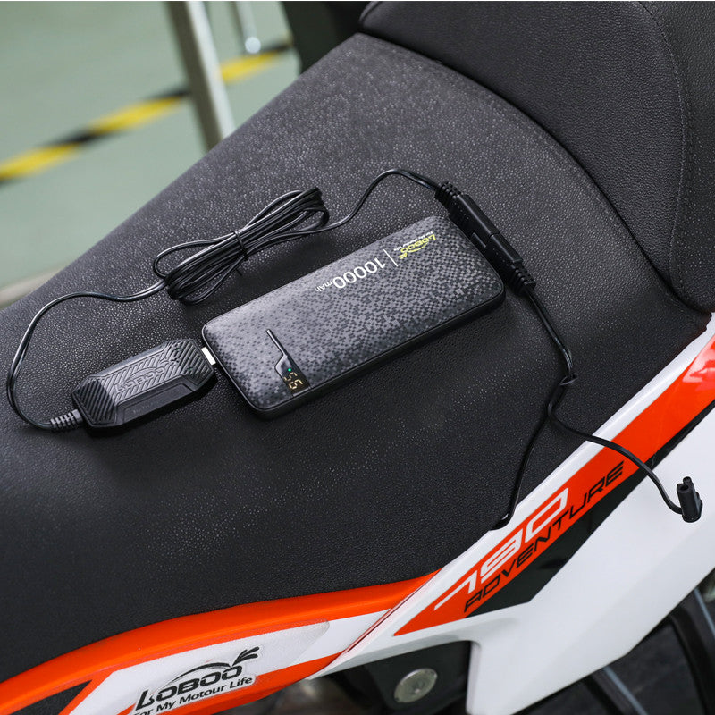 LOBOO Inteligenta Mini ładowarka do akumulatorów 12V (kwasowe, żelowe, litowe), USB