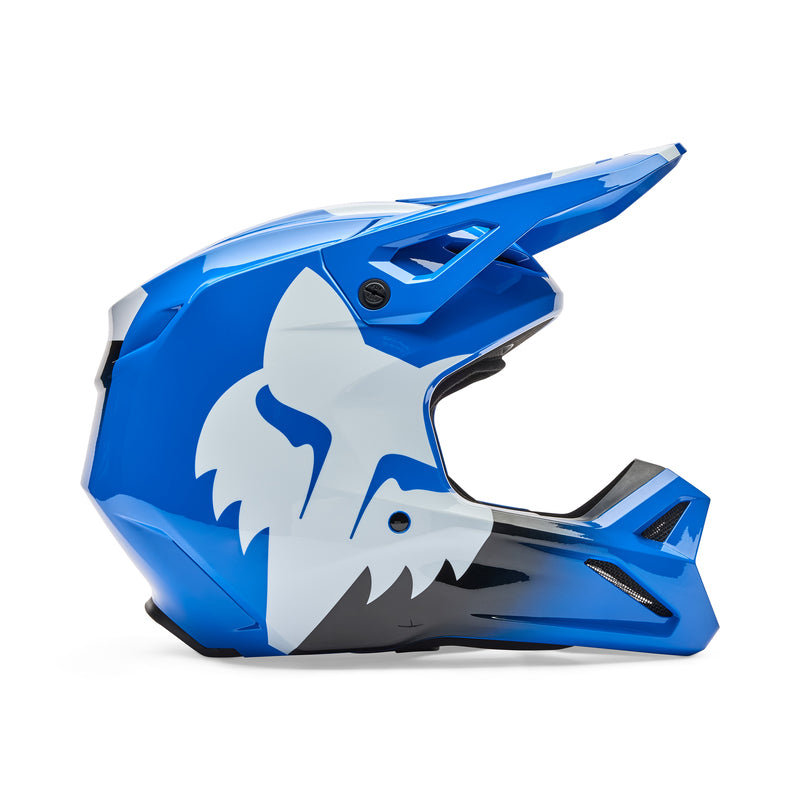 KASK MOTOCYKLOWY FOX V1 SHIELD BLUE