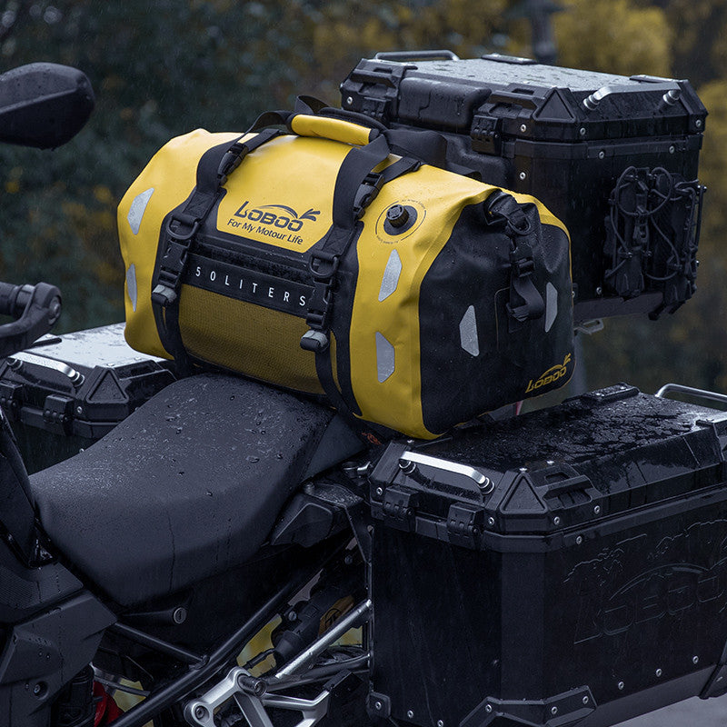 LOBOO Torba motocyklowa TPU żółta 50L