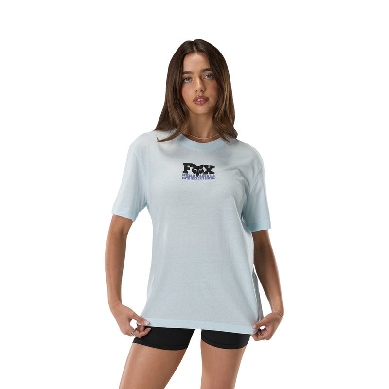 T-SHIRT DAMSKI FOX ROOTED ICE BLUE