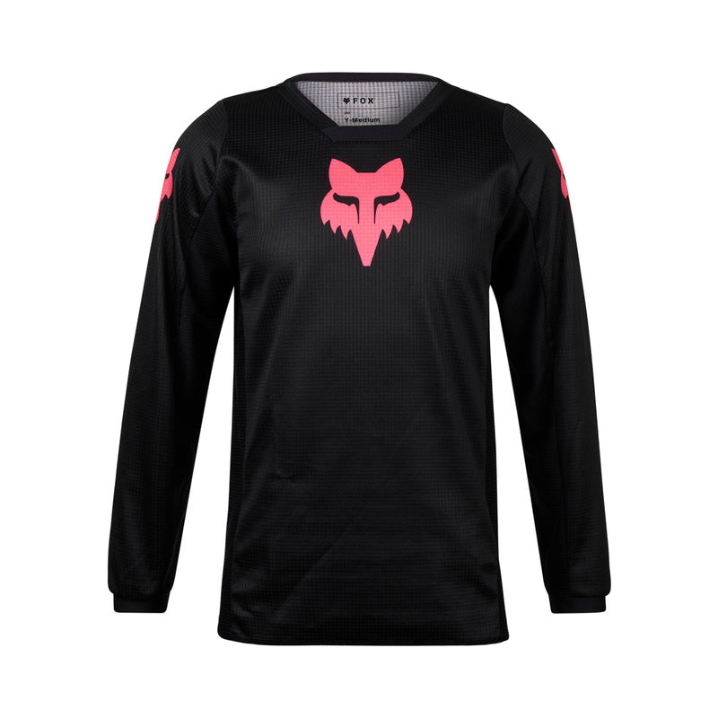 BLUZA MOTOCYKLOWA JUNIOR FOX GIRLS BLACKOUT BLACK BLACK