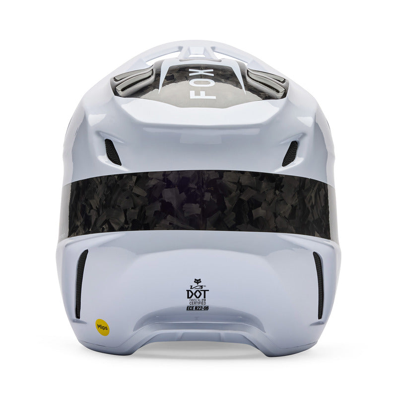 KASK MOTOCYKLOWY FOX V3 RS FRACTURE WHITE