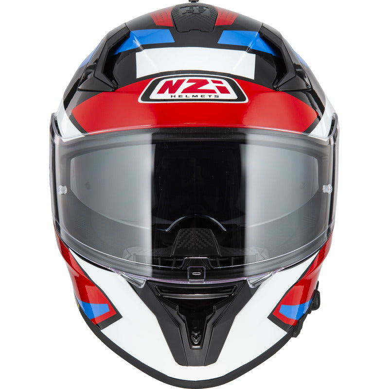 KASK MOTOCYKLOWY NZI GO RIDER STREAM DUO QUADRI BLACK RED BLUE XS