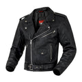 KURTKA MOTOCYKLOWA SKÓRZANA OZONE RAMONES BLACK
