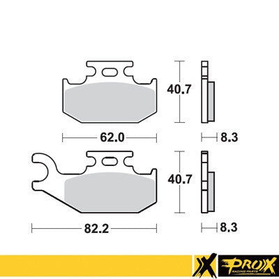 ProX Racing Parts ProX Klocki Hamulcowe Przednie LT-A400 '08-11 + LT-A450 '07-10 (Right) (odpowiednik EBC FA414R)