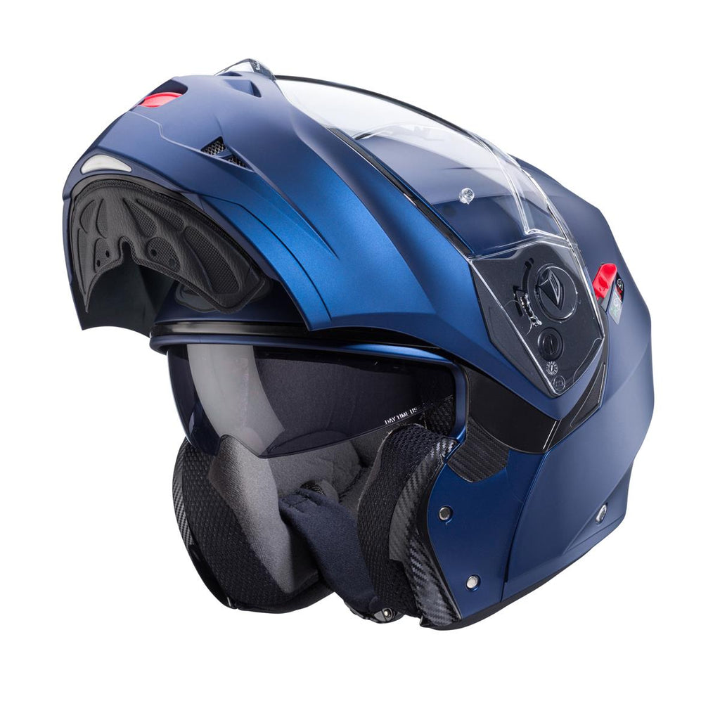CABERG KASK SZCZĘKOWY FLIP-UP MODEL DUKE X SOLID KOLOR NIEBIESKI MAT (YAMAHA) (PINLOCK W ZESTAWIE) – zdjęcie 2