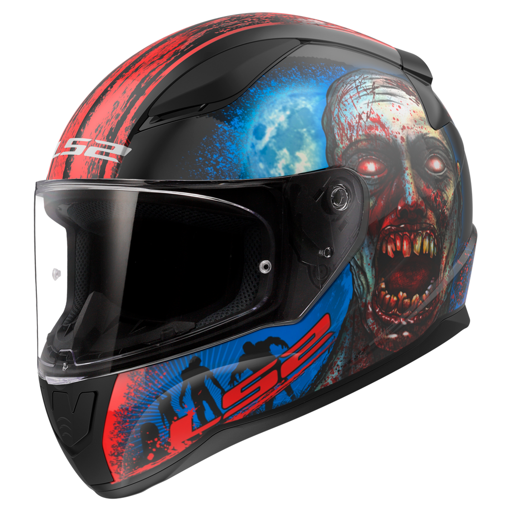 KASK LS2 FF353 RAPID II ZOMBIE BLACK RED-06