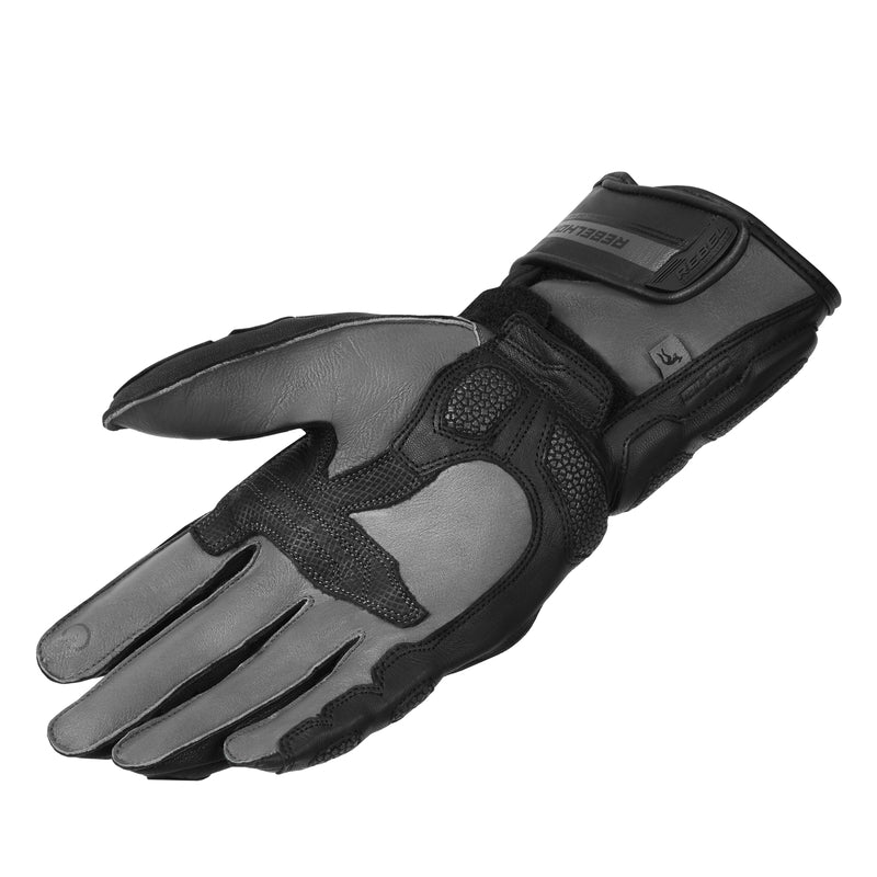 RĘKAWICE MOTOCYKLOWE REBELHORN ST LONG BLACK GREY
