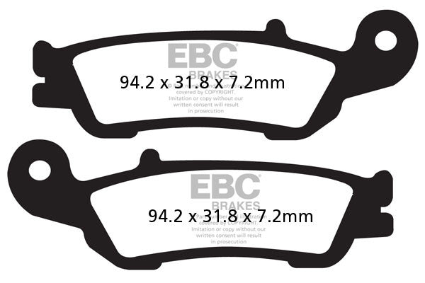 EBC Brakes Klocki hamulcowe EBC FA450TT (kpl. na 1 tarcze)