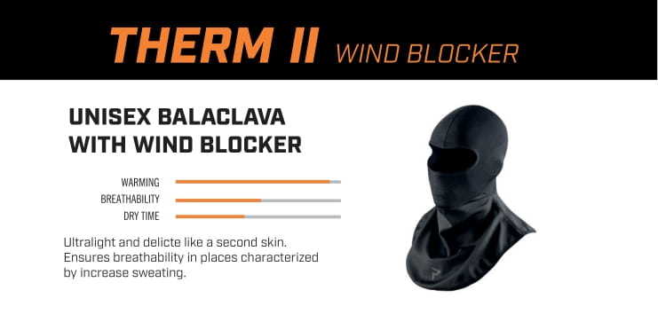 KOMINIARKA TERMOAKTYWNA Z WINDSTOPPEREM REBELHORN THERM 2 BLACK GREY